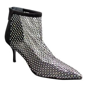 Charles by Charles David Afterhours Old Money Rhinestone Mesh Bootie Size 5.5